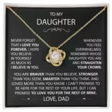 🩷 "To My Daughter" Necklace