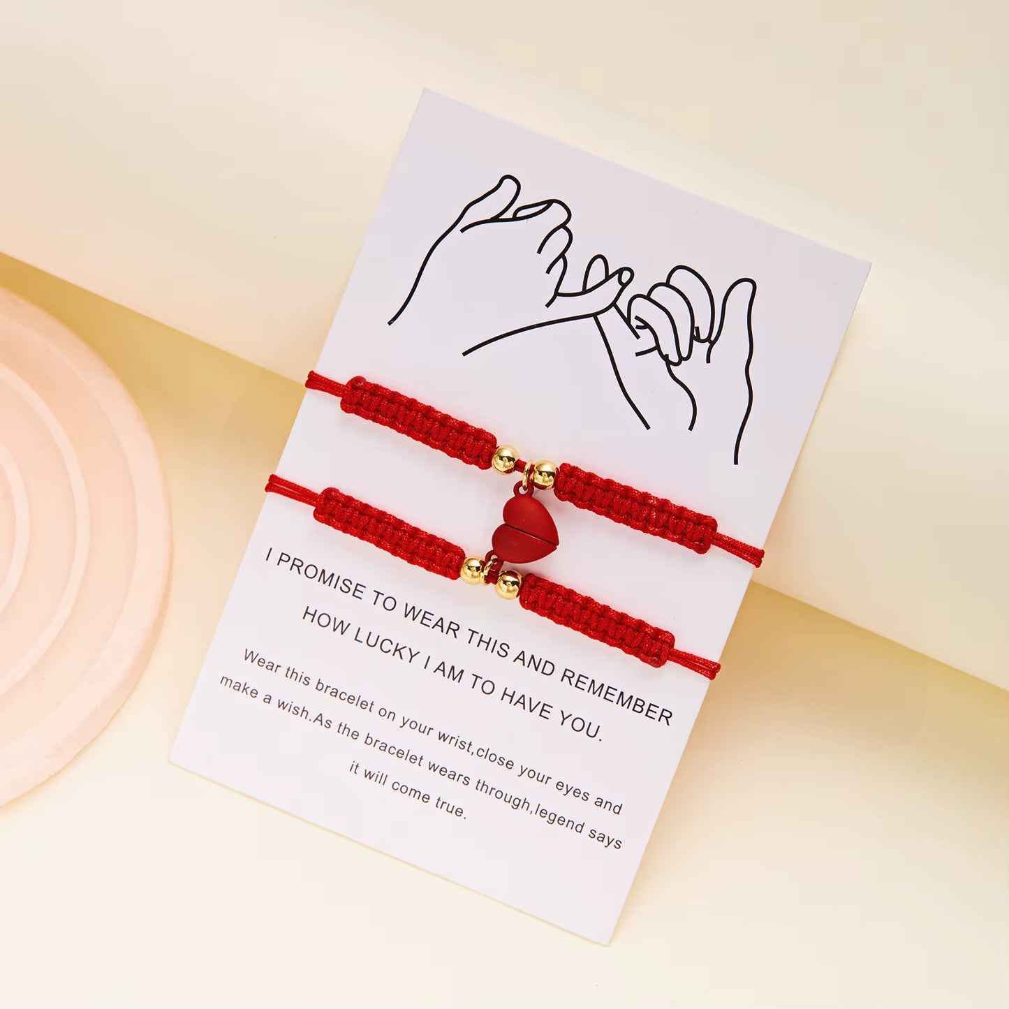 "Lucky To Have You" Bracelet Set