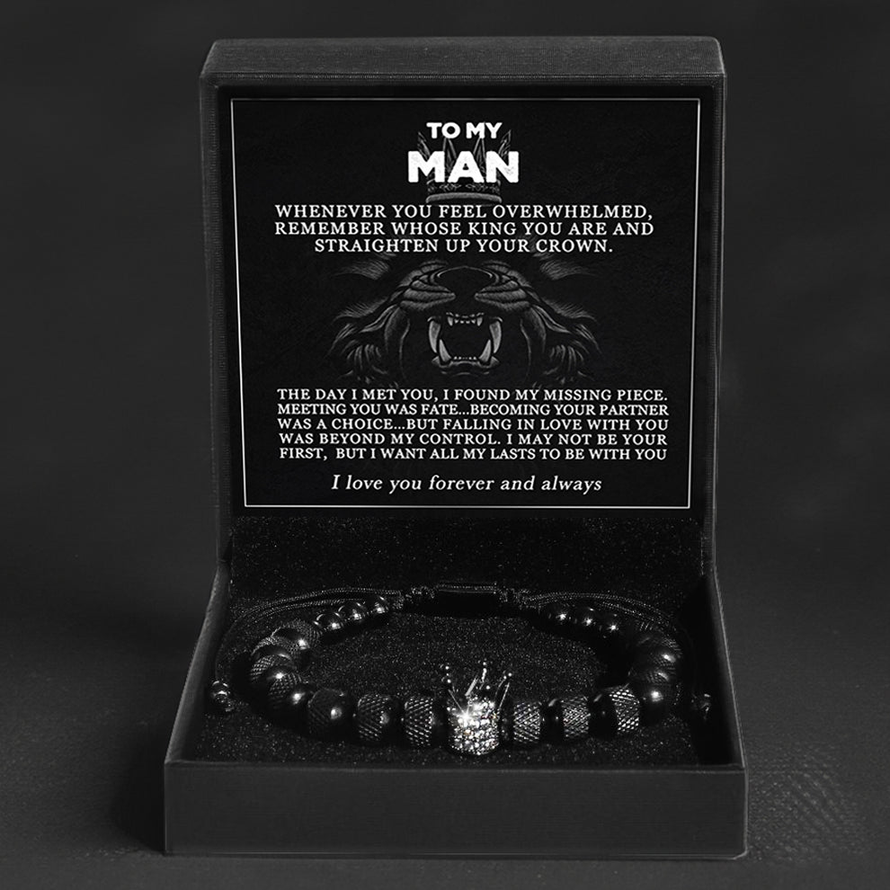 💕 « To My Man » Bracelet Infini Personnalisé 💕