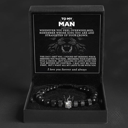 💕 « To My Man » Bracelet Infini Personnalisé 💕